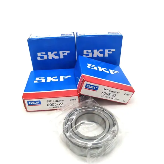 Double Lip Sealed SKF 6005 Deep Groove Ball Bearing 25x47x12mm for Motor Assembly with P0-P2 Precision