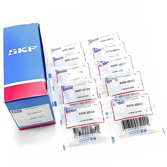 Auto Parts SKF 6201-2Z Deep Groove Ball Bearings 12x32x10mm for High Speed Applications