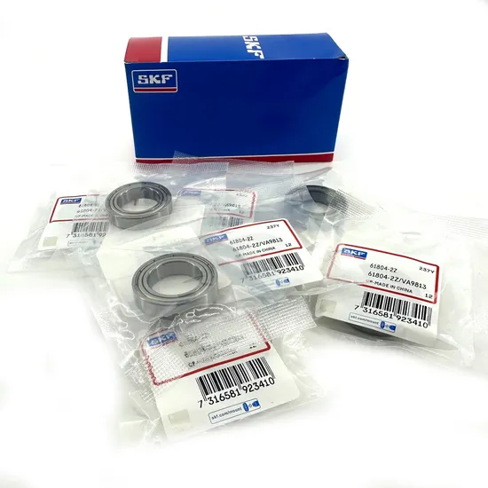 Double Rubber Sealed SKF 61804-2RS1 Deep Groove Ball Bearing 20x32x7mm for Industrial Equipment Maintenance