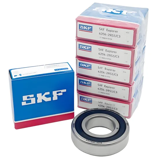 High Precision SKF 6011-2RS Deep Groove Ball Bearing 55x90x18mm for Auto OEM Grease Lubrication