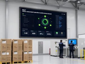 SKF carbon-neutral plant operations with real-time emissions dashboard