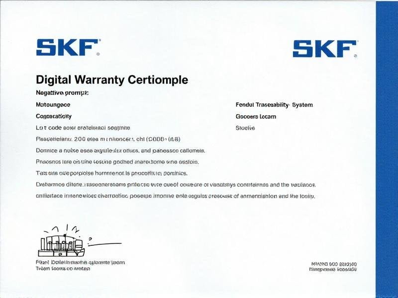 Digital warranty certificate example