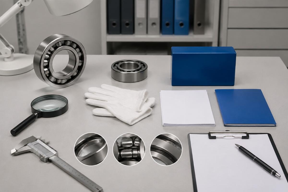 SKF bearing authenticity verification checklist with marking and documentation requirements