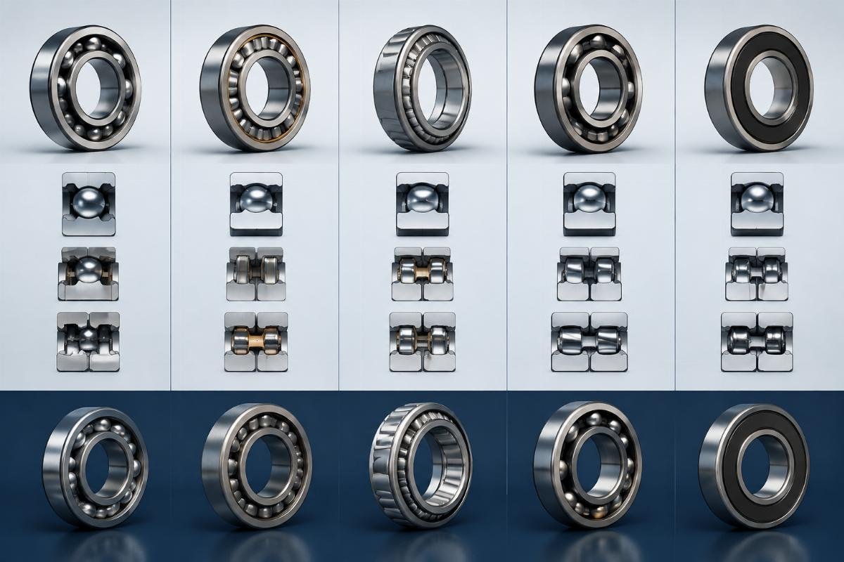 SKF bearing cross-reference chart showing dimension and design comparison across brands