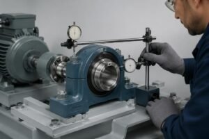 SKF pillow block alignment standards workflow showing origin verification before installation