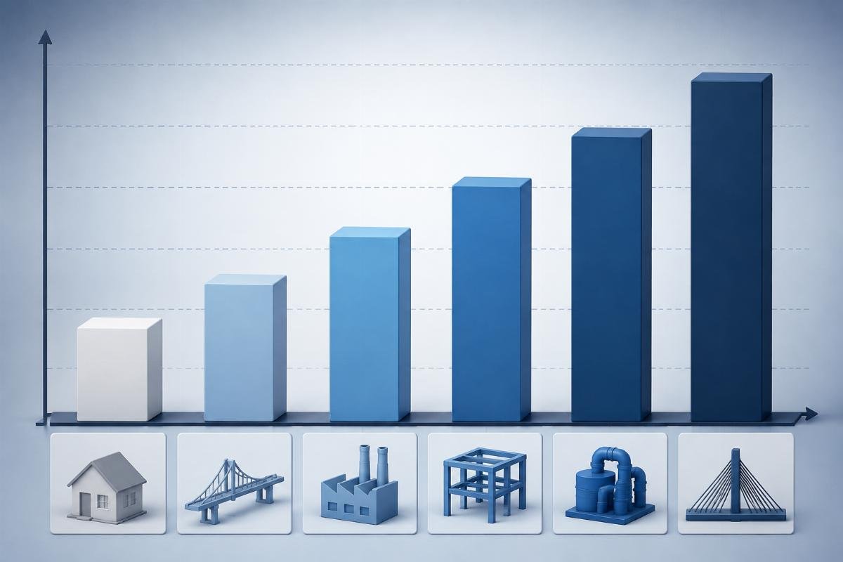 Static safety factor comparison chart showing s0 values for different application categories